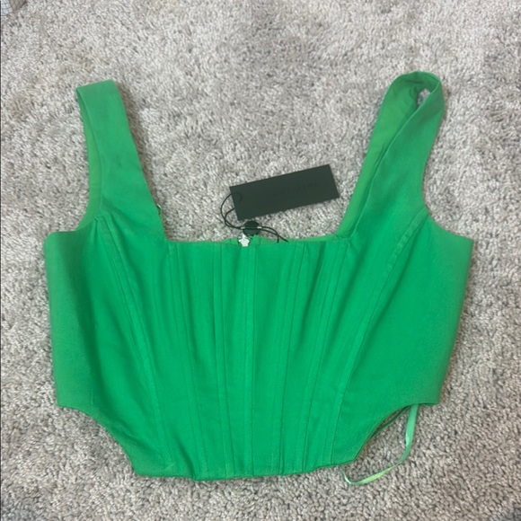 Gianni Bini Tops - Gianni Bini Green Bustier Tank Top